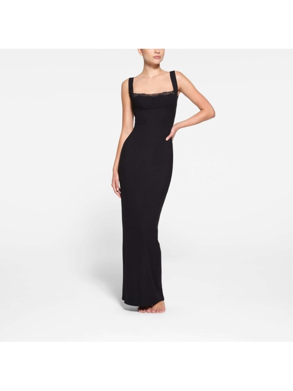 Skims Soft Lounge Lace Tank Dress